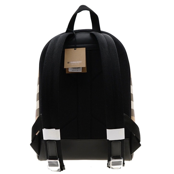 Burberry Jeff Backpack Check Canvas New - Picture 3 of 6